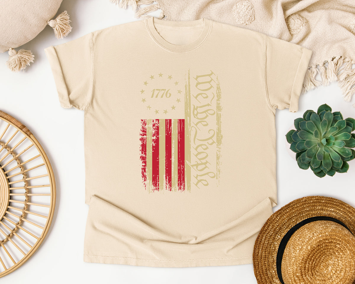 1776 We The People graphic tee in Ivory