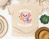 100 Days Is Alotl School graphic tee in Ivory