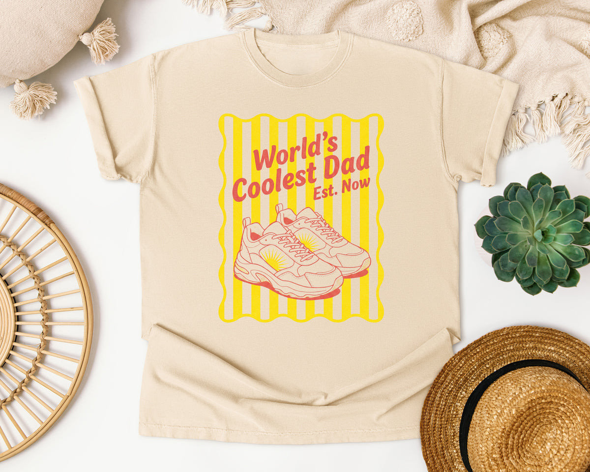 World's Coolest Dad graphic tee in Ivory