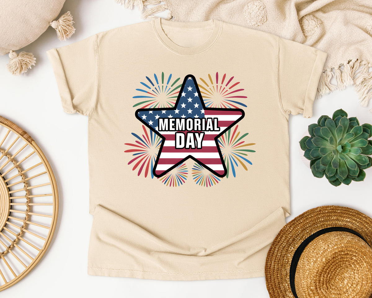 Memorial Day graphic tee in Ivory