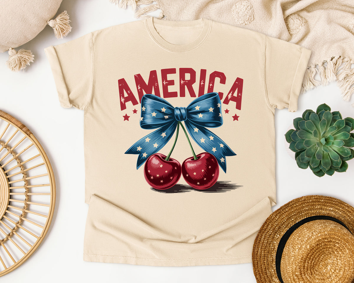 America Red 2 graphic tee in Ivory