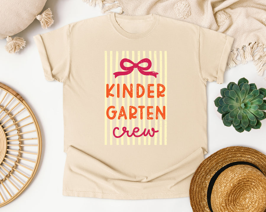 Kindergarten Crew graphic tee in Ivory