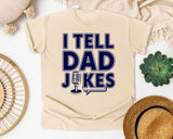 I Tell Dad Jokes graphic tee in Ivory