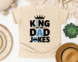 King Of The Dad Jokes graphic tee in Ivory