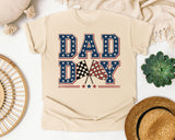 Dad Day Navy graphic tee in Ivory