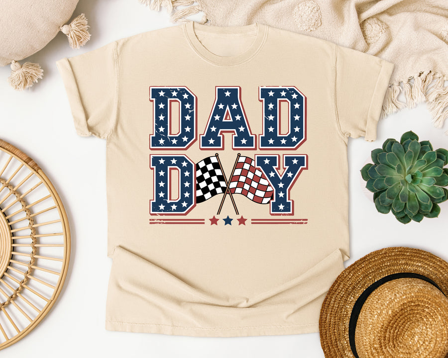 Dad Day Navy 2 graphic tee in Ivory