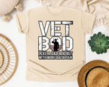 Vet Bod Like A Dad Bod But With More Back Pain graphic tee in Ivory