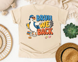 Bruh We Back Goose Sunglasses graphic tee in Ivory