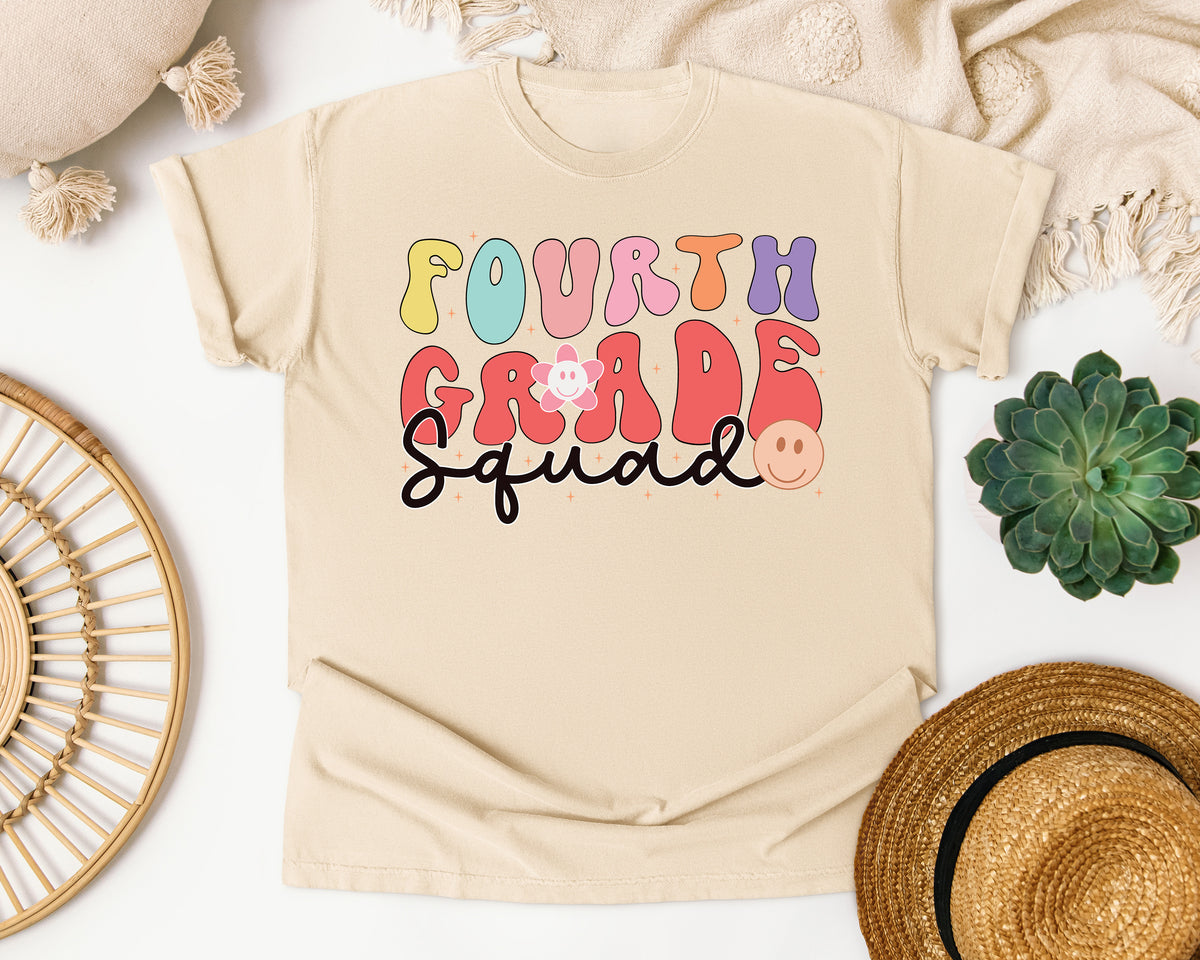 Fourth Grade Squad graphic tee in Ivory