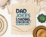 Dad Jokes Loading Please Wait Grey graphic tee in Ivory