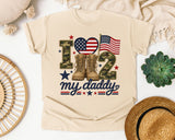 I Love My Daddy graphic tee in Ivory