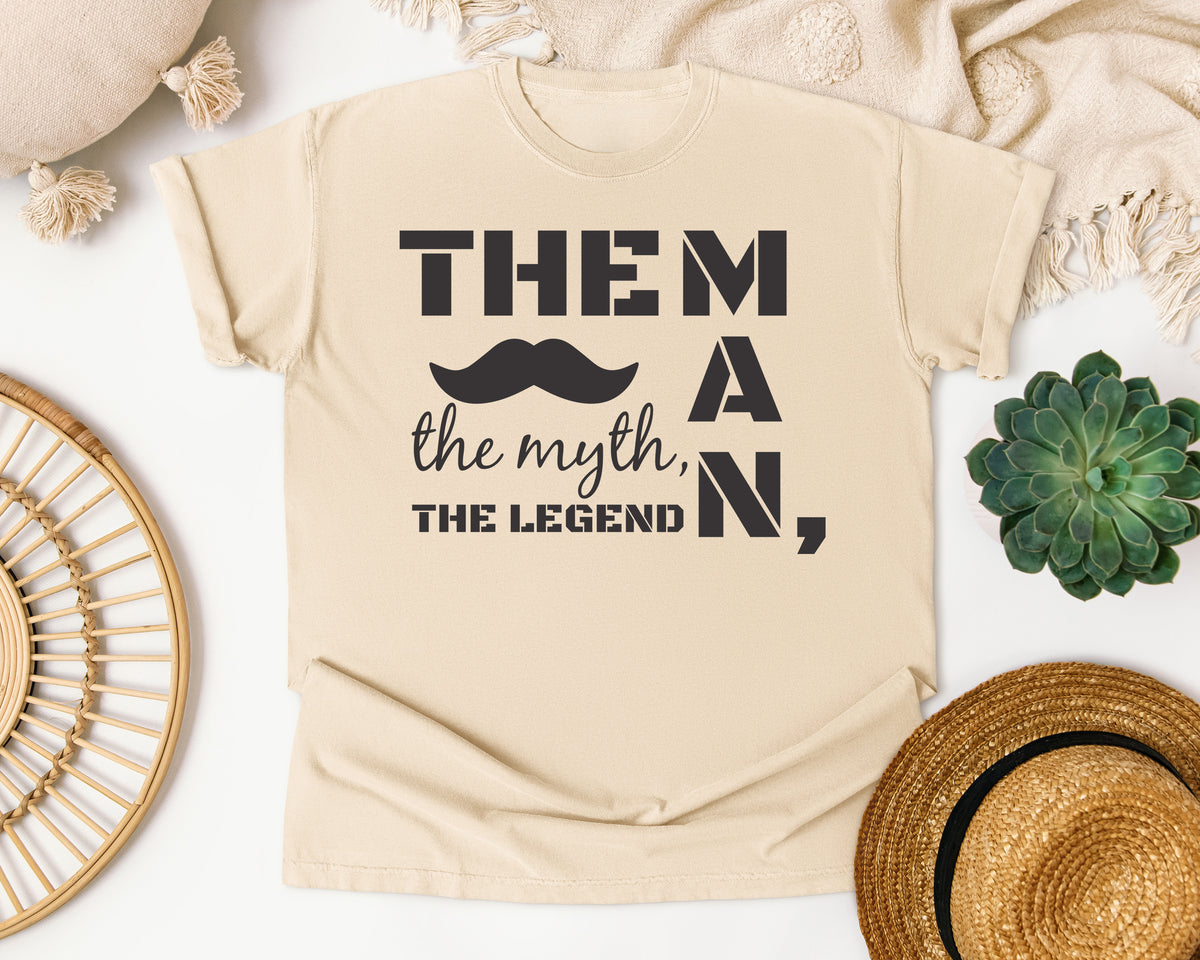 The Man The Myth The Legend Grey graphic tee in Ivory