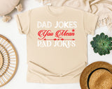 Dad Jokes You Mean Rad Jokes White 3 graphic tee in Ivory