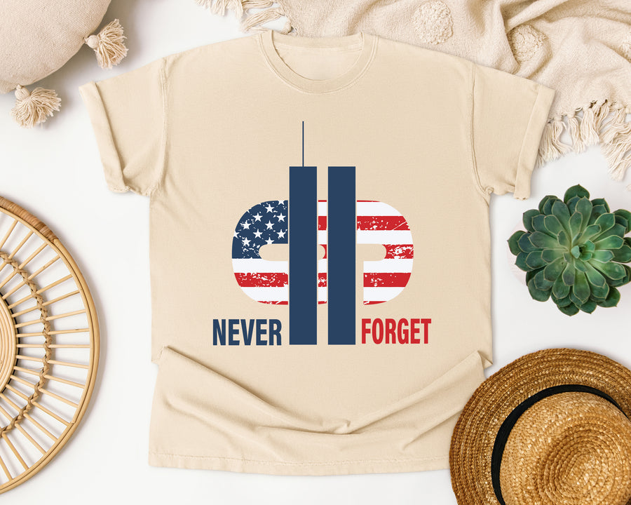Never Forget White 2 graphic tee in Ivory