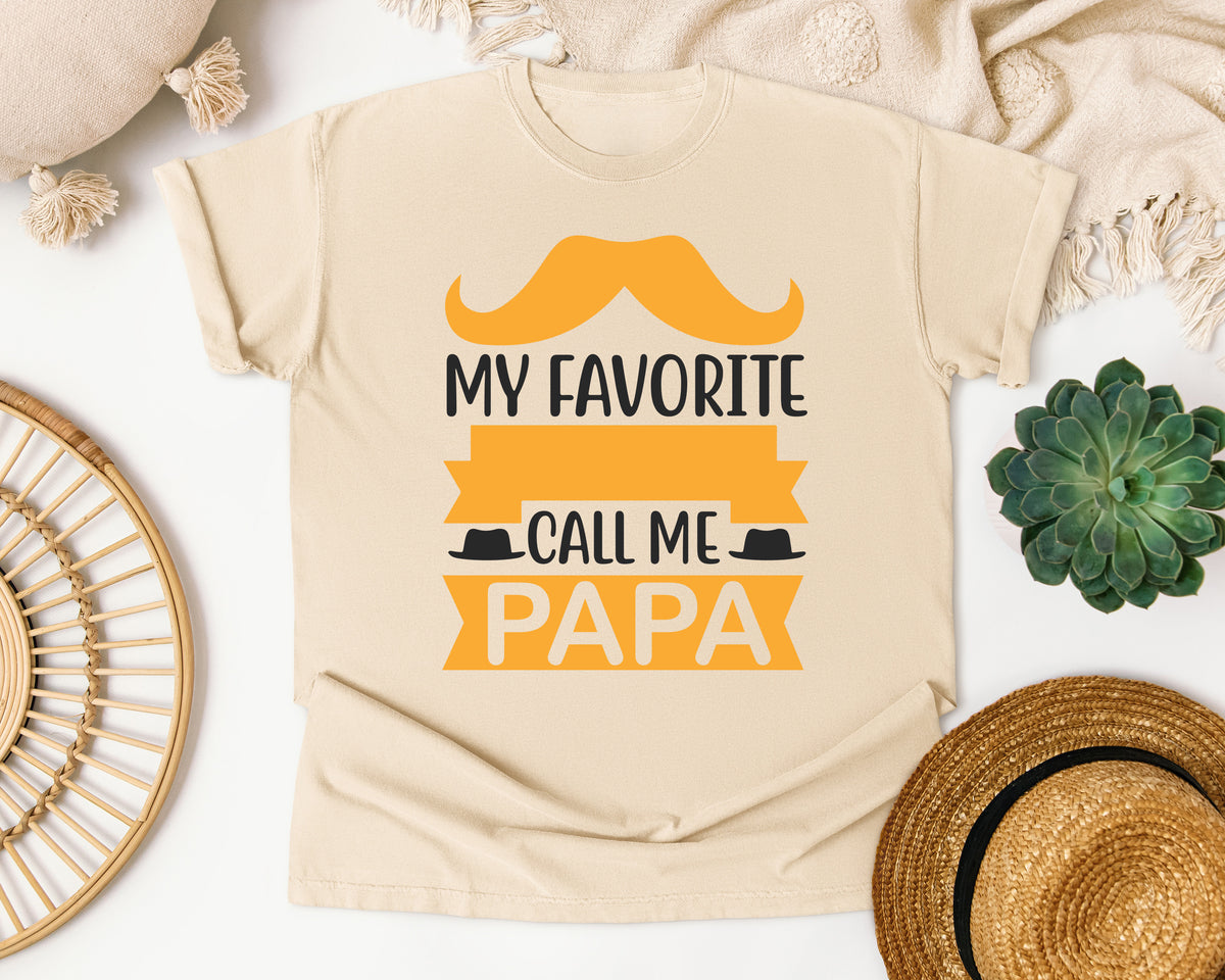 My Favorite People Call Me Papa White 2 graphic tee in Ivory