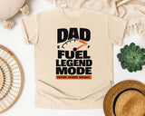 Dad Fuel Legend Mode Black graphic tee in Ivory