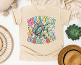 Shell Yeah Schools Out Turtle graphic tee in Ivory