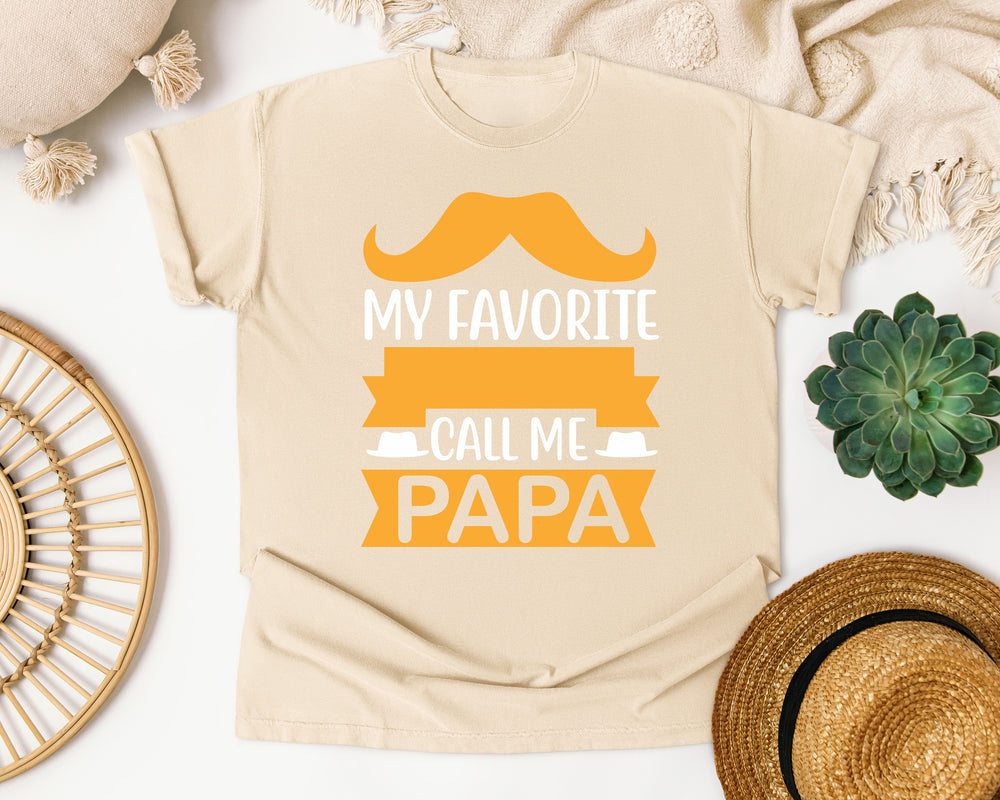 My Favorite People Call Me Papa White 3 graphic tee in Ivory