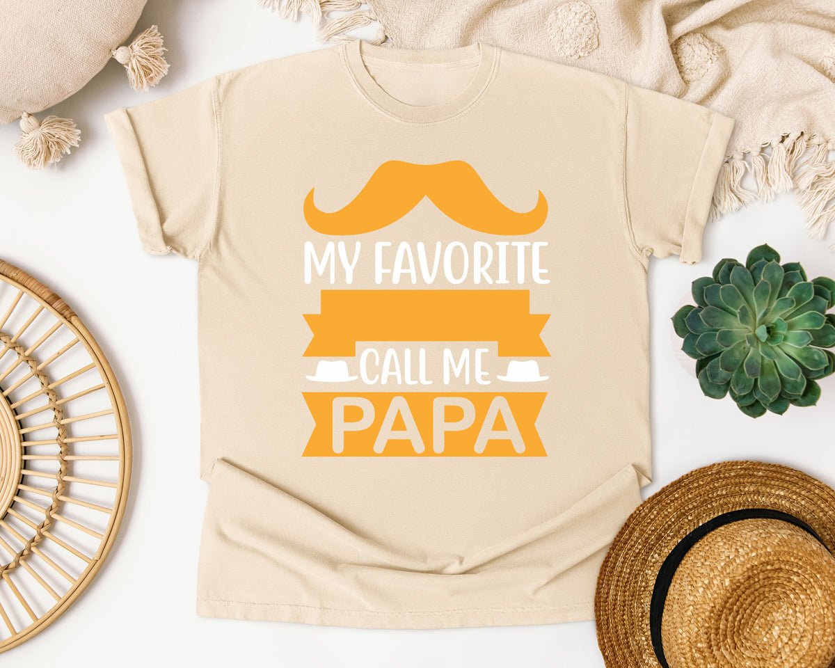 My Favorite People Call Me Papa White 3 graphic tee in Ivory