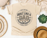 Built Like A Dad Family First graphic tee in Ivory