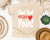 Dad Bod On Point White 3 graphic tee in Ivory