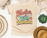 Teacher Of Tiny Humans Retro graphic tee in Ivory