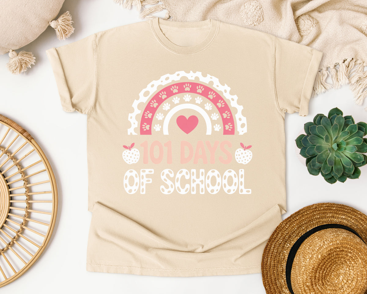 101 Days Of School graphic tee in Ivory