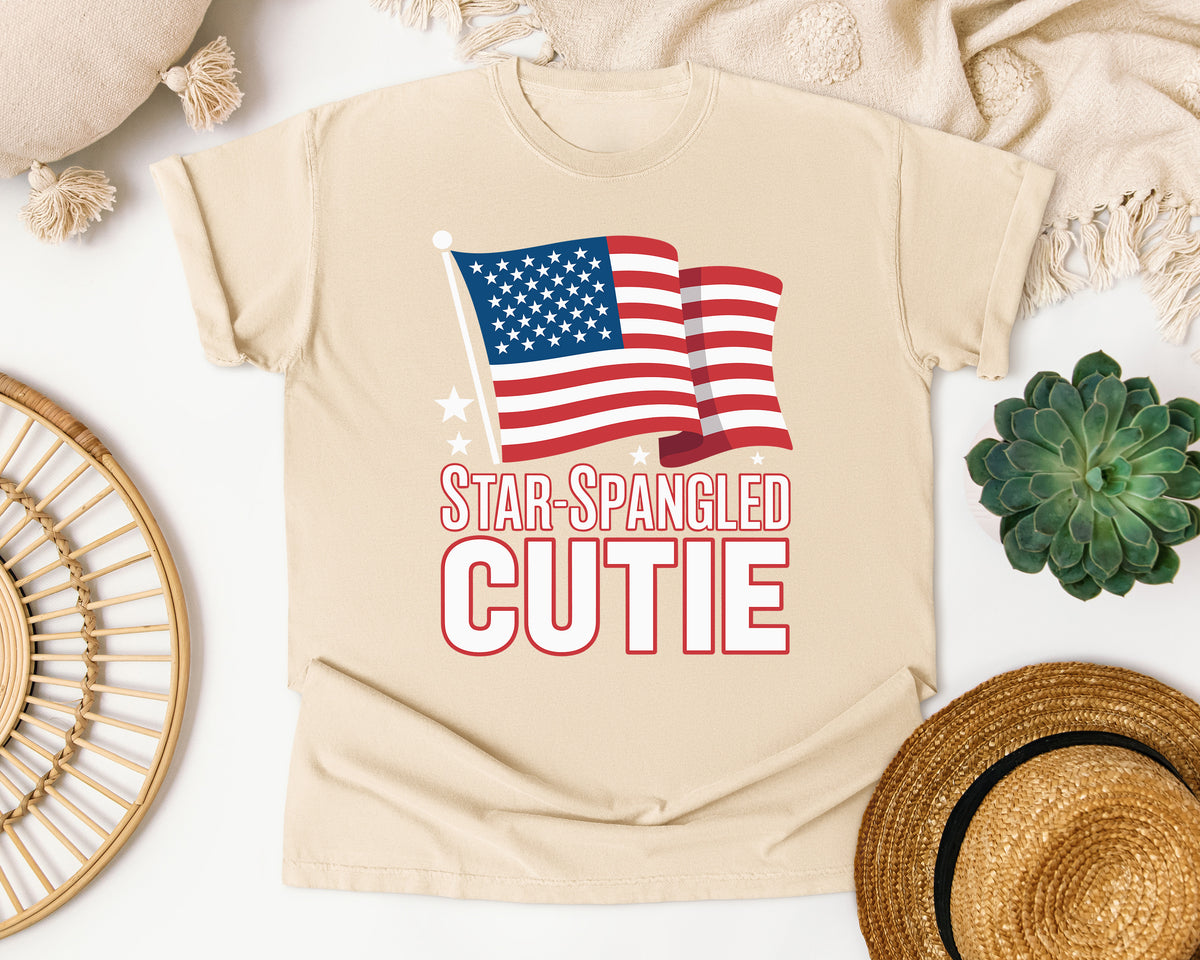 Star Spangled Cutie White 2 graphic tee in Ivory