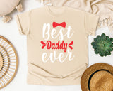 Best Daddy Ever White 4 graphic tee in Ivory