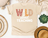 Wild About Teaching graphic tee in Ivory