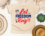 Let Freedom Ring graphic tee in Ivory