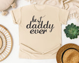 Best Daddy Ever Grey graphic tee in Ivory