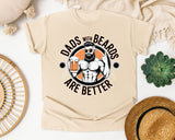 Dads With Beards Are Better Black graphic tee in Ivory