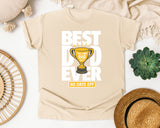 Best Dad Ever No Days Off White graphic tee in Ivory