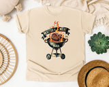 Master Of The Meat Dad Grey 3 graphic tee in Ivory