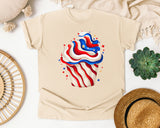 Patriotic Cupcake graphic tee in Ivory