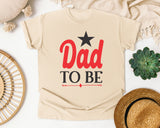 Dad To Be White graphic tee in Ivory