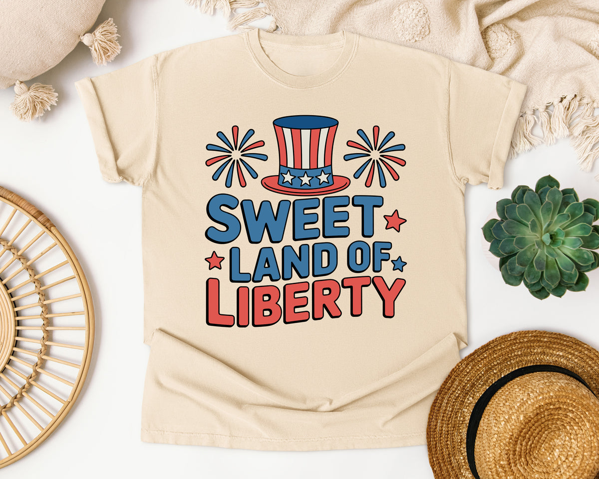 Sweet Land Of Liberty Grey 2 graphic tee in Ivory