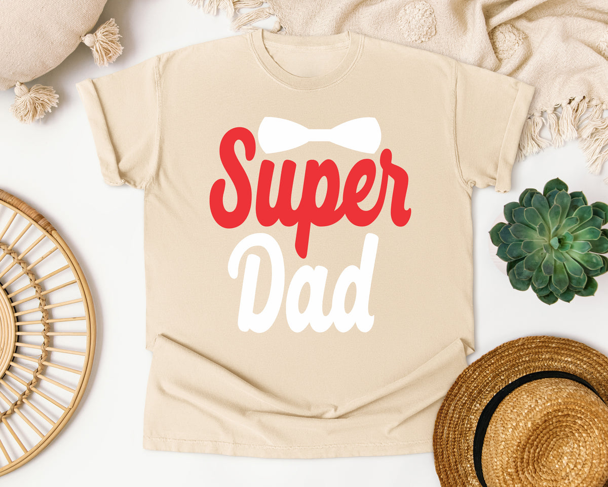 Super Dad White graphic tee in Ivory