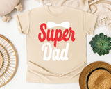 Super Dad White graphic tee in Ivory