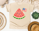 Watermelon With Flag graphic tee in Ivory