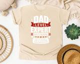 Dad Level Expert Multitasking White graphic tee in Ivory