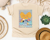 100 Days Of School Rainbow Bow graphic tee in Ivory