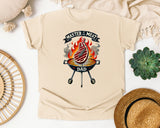 Master Of The Meat Dad Grey 4 graphic tee in Ivory