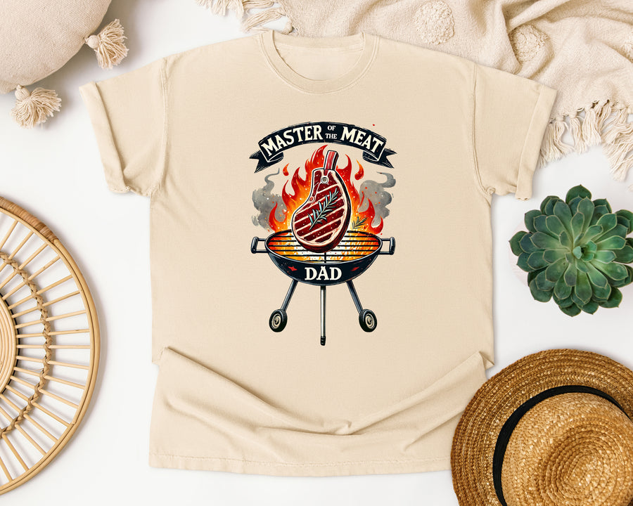 Master Of The Meat Dad Grey 4 graphic tee in Ivory