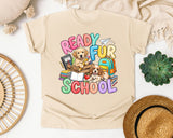 Ready Fur School Puppies graphic tee in Ivory