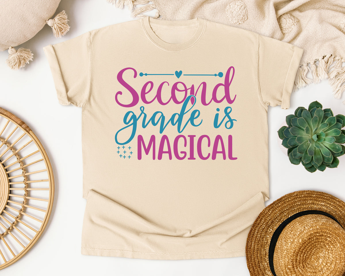 Second Grade Is Magical graphic tee in Ivory