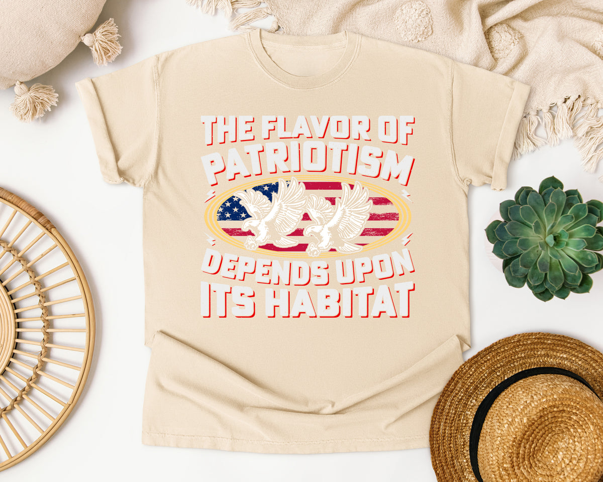 The Flavor Of Patriotism graphic tee in Ivory