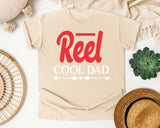 Reel Cool Dad White 2 graphic tee in Ivory