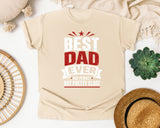 Best Dad Ever Not Perfect But Pretty Close White graphic tee in Ivory
